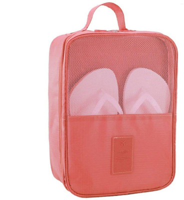 

Kids Mandi Shoe Pouch(Red), Peach