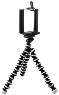 

GADGET TREE Taste of yours Fully Flexible, Foldable Octopus Mini Tripod Stand (Big 10 Inch Height) for Mobile , camera Tripod (Black, White, Supports Up to 1.5) Tripod Ball Head(Black, White, Supports Up to 270 g)
