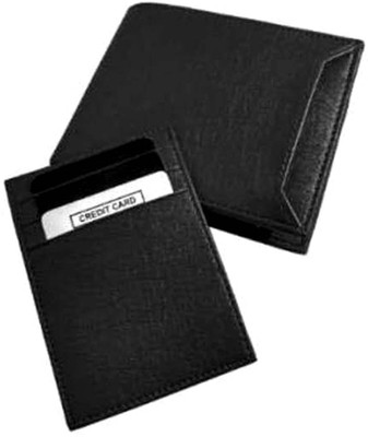 

URBAN TEE Men Tan Artificial Leather Wallet(7 Card Slots), Black