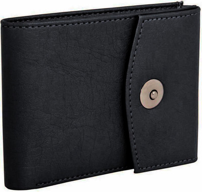 

Accezory Men Black Artificial Leather Wallet(6 Card Slots)