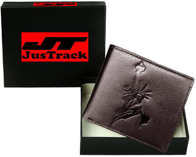 

Justrack Men Brown Genuine Leather Wallet(1 Card Slot)