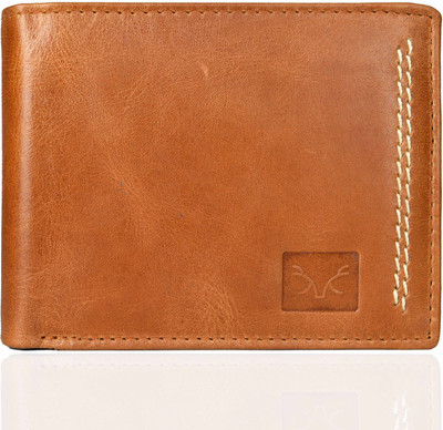 

Adam Zac Men Casual Tan Genuine Leather Wallet(7 Card Slots), Tan;brown