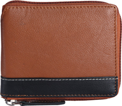 

Hidestitch Men Brown, Black Genuine Leather Wallet(4 Card Slots), Brown;black -05