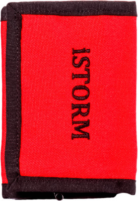 

Istorm Men Black, Red Fabric Wallet(5 Card Slots)