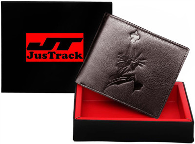 

JusTrack Men Brown Genuine Leather Wallet(1 Card Slot)