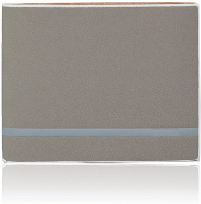 

Adam Zac Men Grey Artificial Leather Wallet(8 Card Slots), Grey-tan