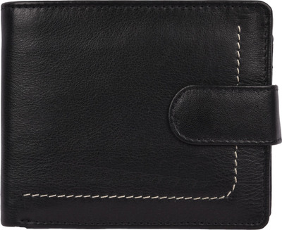 

Accezory Men Black Genuine Leather Wallet(11 Card Slots)