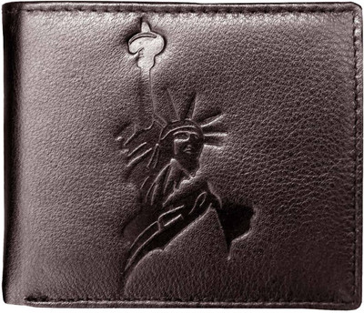 

Justrack Men Brown Genuine Leather Wallet(1 Card Slot)