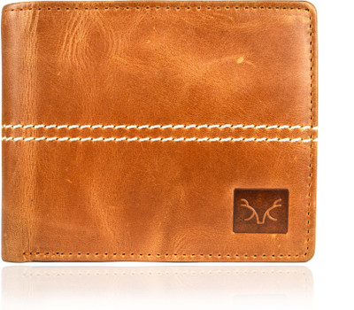 

Adam Zac Men Casual Tan Genuine Leather Wallet(4 Card Slots), Tan-brown