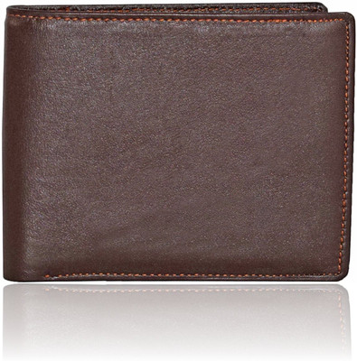 

Huntsman Men Brown Genuine Leather Wallet(8 Card Slots)