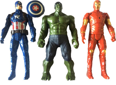 

Bestie Toys Avengers The End game world savior Action figure set of 3pcs for kids(Multicolor)