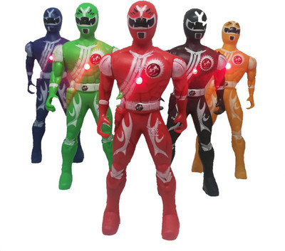 

Power Ranger --Power Ranger with Red Light, set of 5(Multicolor)