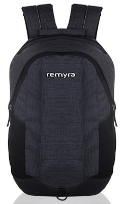 

REMYRA Lightweight Linen Professional Backpack, Stylish College Bag, Trendy Casual Travel Office Laptop Backpack Heather Grey and Black 28.0 Backpack(Multicolor)