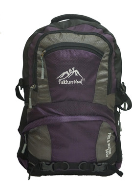 

Trekkers Need Fire And Water Purple Backpack 50 Ltr 50.0 L Backpack(Purple, Grey)