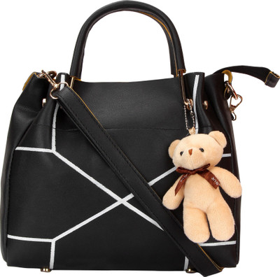 

New Eva black teddy handbag Shoulder Bag(Black, 10)