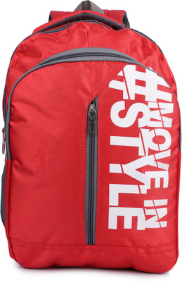 

Jacy London Move In Style Plain Backpack Waterproof Backpack(Red, 40 L)