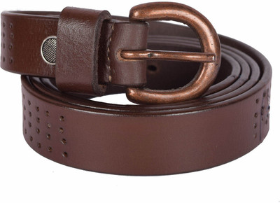 

SUMANNYA Men & Women Formal Brown Genuine Leather Belt