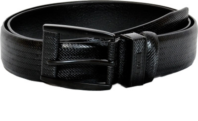 

POPO Men Casual, Party, Formal, Evening Black Artificial Leather Belt
