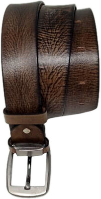 Brandroot Men Brown Genuine Leather Belt