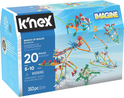 Knex 20 Build Modeles,353 PCS(Multicolor)