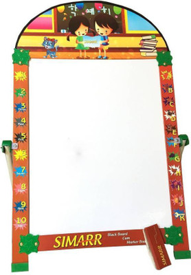 

sawan shopping mart 2 in 1 Black Board Cum White Board Writing Drawing Board Board Game