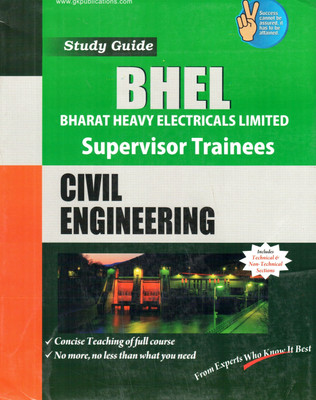 Study Guide to Bhel Civil Engineering Supervisor Trainees(English, Paperback, unknown)