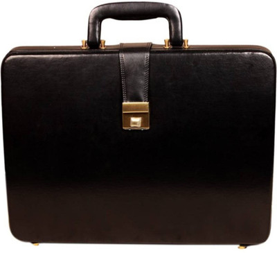 

HIGH TOUCH Faux Leather Secret Briefcase Office Bag Medium Briefcase - For Men(Black)