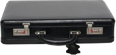 

HIGH TOUCH Genuine Leather Secret Briefcase Office Bag Medium Briefcase - For Men(Black)