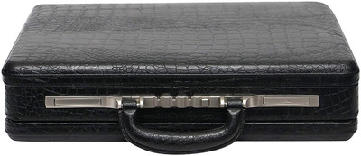 

HIGH TOUCH Genuine Leather Secret Briefcase Office Bag Medium Briefcase - For Men(Black)