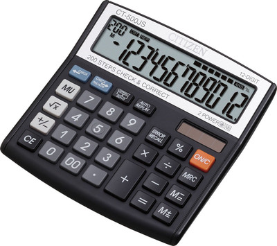 

Citizen CT-500 JS Citizen CT-500 JS Basic(12 Digit) Basic Calculator(12 Digit)