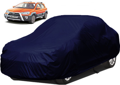 A+ RAIN PROOF Car Cover For Toyota Etios Cross (Without Mirror Pockets)(Blue)