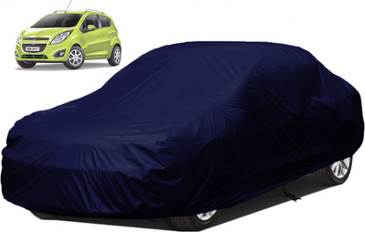 A+ RAIN PROOF Car Cover For Chevrolet Beat (Without Mirror Pockets)(Blue)