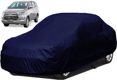 QualityBeast Car Cover For Toyota Innova Crysta (Without Mirror Pockets)(Blue)
