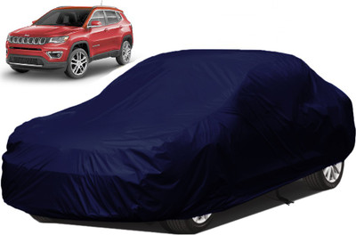 Dzirejunction Car Cover For Jeep Compass (Without Mirror Pockets)(Blue)