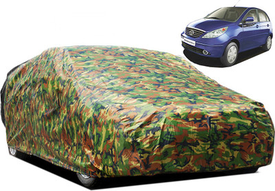 A+ RAIN PROOF Car Cover For Tata Vista Tech (Without Mirror Pockets)(Multicolor)