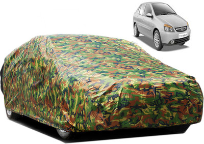 Dzirejunction Car Cover For Tata Indigo CS (Without Mirror Pockets)(Multicolor)