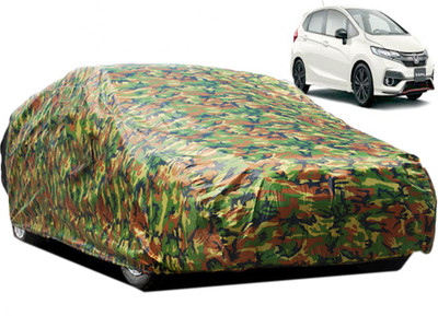 A+ RAIN PROOF Car Cover For Honda Jazz (Without Mirror Pockets)(Multicolor)