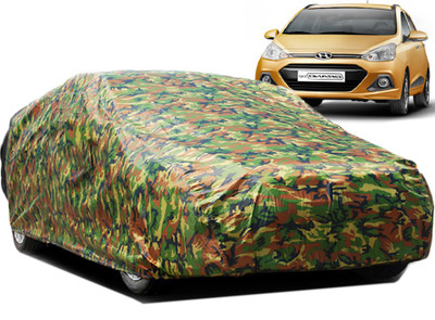 GoldRich Car Cover For Hyundai Grand i10 (Without Mirror Pockets)(Multicolor)