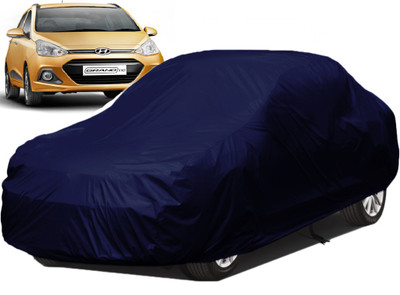 QualityBeast Car Cover For Hyundai Grand i10 (Without Mirror Pockets)(Blue)