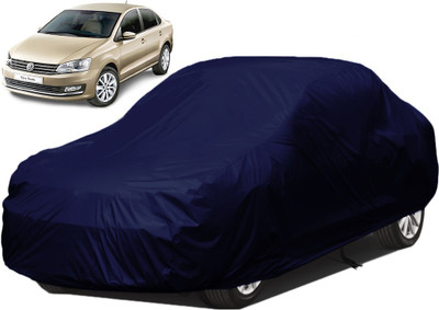Kuchipudi Car Cover For Volkswagen Vento (Without Mirror Pockets)(Blue)
