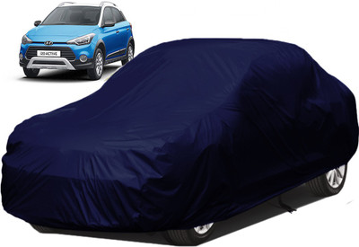 Dzirejunction Car Cover For Hyundai i20 Active (Without Mirror Pockets)(Blue)
