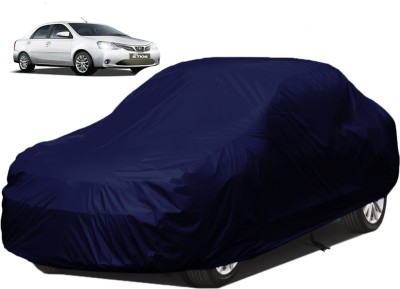 Dzirejunction Car Cover For Toyota Etios (Without Mirror Pockets)(Blue)