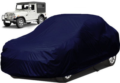 A+ RAIN PROOF Car Cover For Mahindra Marshal (Without Mirror Pockets)(Blue)