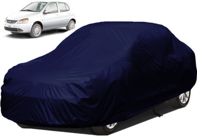 Dzirejunction Car Cover For Tata Indica eV2 (Without Mirror Pockets)(Blue)