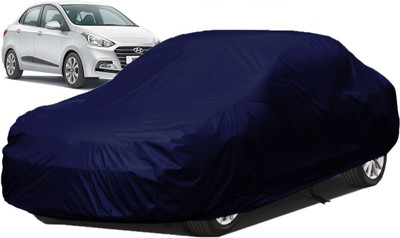QualityBeast Car Cover For Hyundai Xcent (Without Mirror Pockets)(Blue)