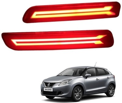 AuTO ADDiCT Bumper Rear Reflector DRL Baleno/Brezza/Ciaz/Ertiga/New Swift Dzire/Scross/Ritz/SX4 Car Reflector Light(Red)