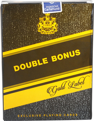 

Parksons Cartamundi Plastic Coated Paper Playing Card (Double Bonus) for fun / game / party - (Twin Pack) -Pack of 2(Multicolor)