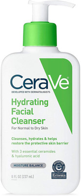 

CeraVe Hydrating Facial Cleanser 8 oz for Daily Face Washing, Dry to Normal Skin(237)