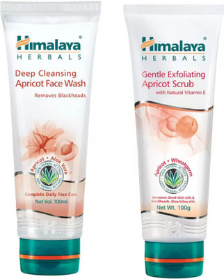 

Himalaya DEEP CLEANSING APRICOT FACE WASH , GENTLE EXFOLIATINGAPRICOT SCRUB(Set of 2)