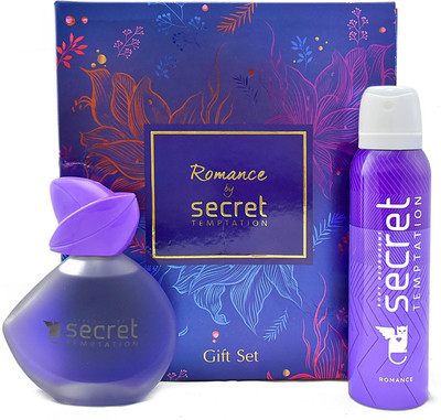 

Secret Temptation Romance Gift Box (Perfume + Deodorant) Deodorant Spray - For Women(250 ml, Pack of 2)